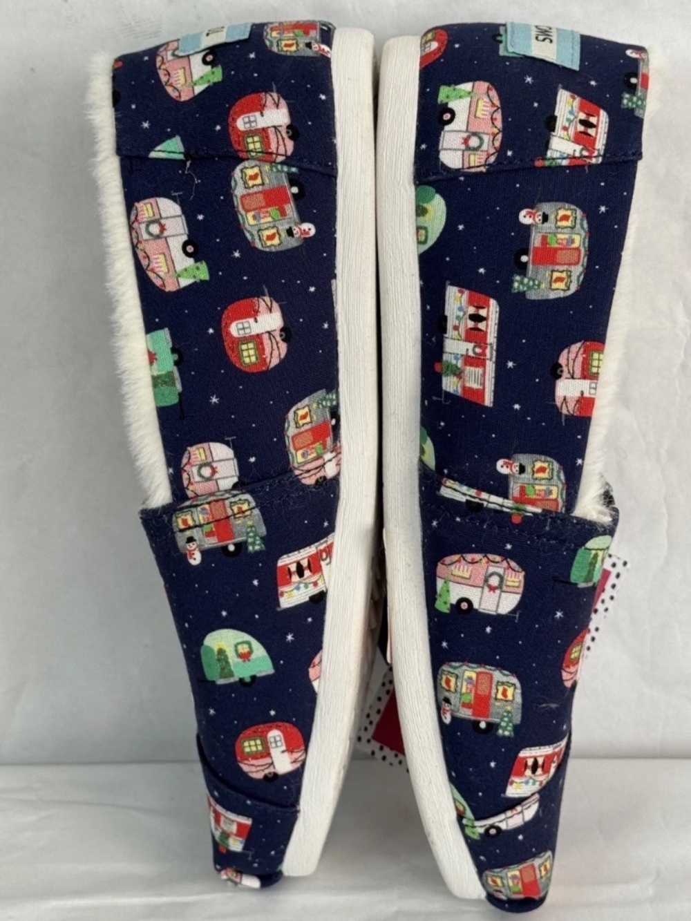 TOMS x Paper Source Womens 7.5 Limited Edition Holiday Campers Ortholite Shoes - Picture 6 of 16